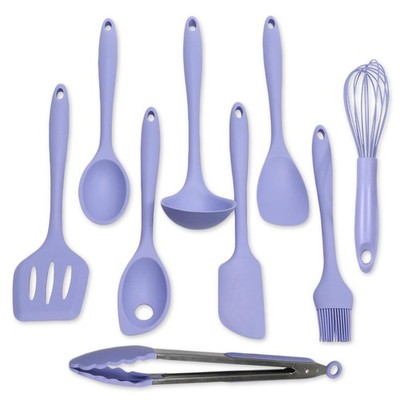 Chef Craft 9-Piece Silicone Kitchen Utensils Set, Non-Scratch, BPA-Free