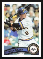 2011 Topps #1 Ryan Braun Milwaukee Brewers QTY