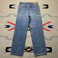 True Vintage 70s Lee MR. Carpenter Jeans Mens 31x31 Distressed Union USA Made