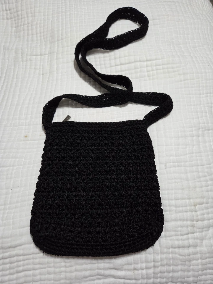Bandolera The Sak negra de ganchillo Foto 2 de 4