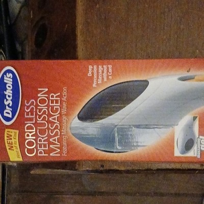 Dr. Scholl's Cordless Percussion Massager DR7595 Handheld Rechargeable White