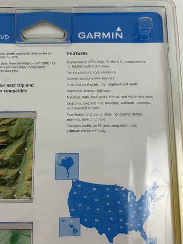 Garmin TOPO USA US 2008 GPS MapSource DVD New Sealed - Picture 10 of 12