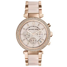 Orologio da donna Michael Kors MK5896 Parker cronografo quadrante rosa...