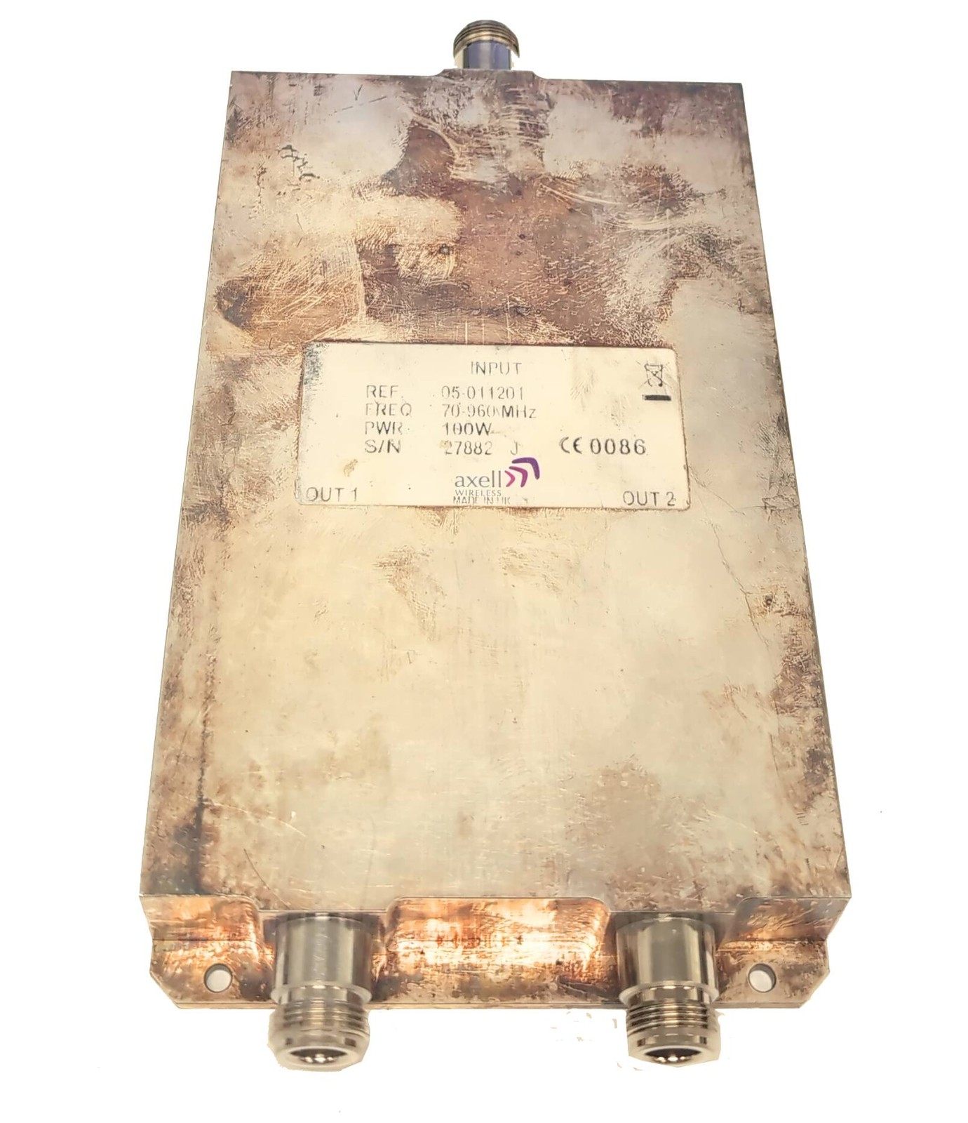 Axell Wireless 05-011201 RF Directional Coupler 70-960MHz N Type 100W