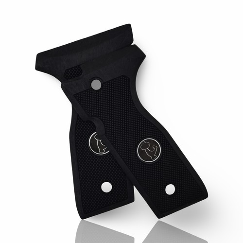 Empuñaduras Zib serie madera empuñaduras de pistola para Beretta COUGAR8000, logotipo de metal - Imagen 3 de 7