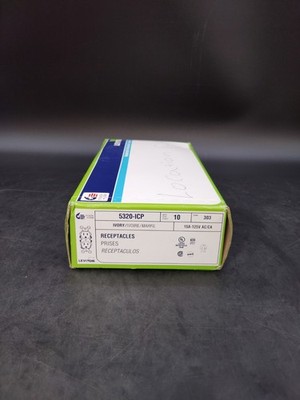 10 Leviton Ivory ReSidential Duplex Receptacle Outlets 5-15R 15A 125V 5320-I
