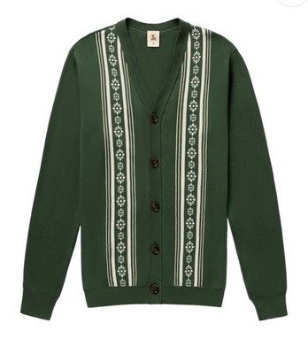 DANDY DEL MAR  Castello Cardigan Sweater Palm Green MENS Large (L) - MSRP $169 