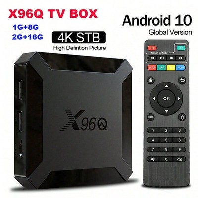  X96Q Android 10.0 TV Box Allwinner H313 Quad Core 4K 2.4G Wifi Smart Player
