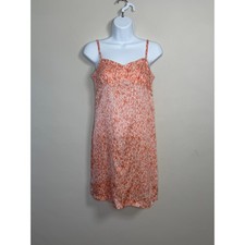 Tory Burch Silk Blend Mini Dress XS Orange Floral Empire Waist Boho Romantic