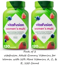 (2 Pack) Vitafusion Adult Gummy Vitamins for Women, 120 Count