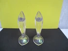 Pair of Vintage Marquis by Waterford Crystal Fish Heavy Candle Holders