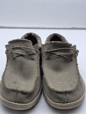 Hey Dude Wally Sox Shoes Mens Size 11 Beige Slip On Casual 