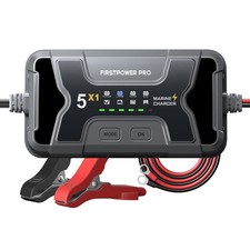 Marine Battery Charger 5X1: 1-Bank 5A Onboard Battery Charger - 5A Per Bank