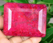 1001.5 Ct Natural Huge Blood Red Ruby Emerald Certified Loose Gemstone
