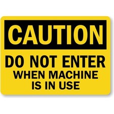 Do Not Enter Sign Aluminum Weatherproof Outdoor Safety Warning Metal