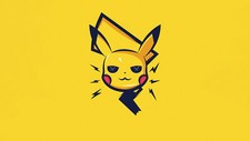 Anime pikachu cartoons anime yellow minimalist Stitched Gaming Mat Desk 22175