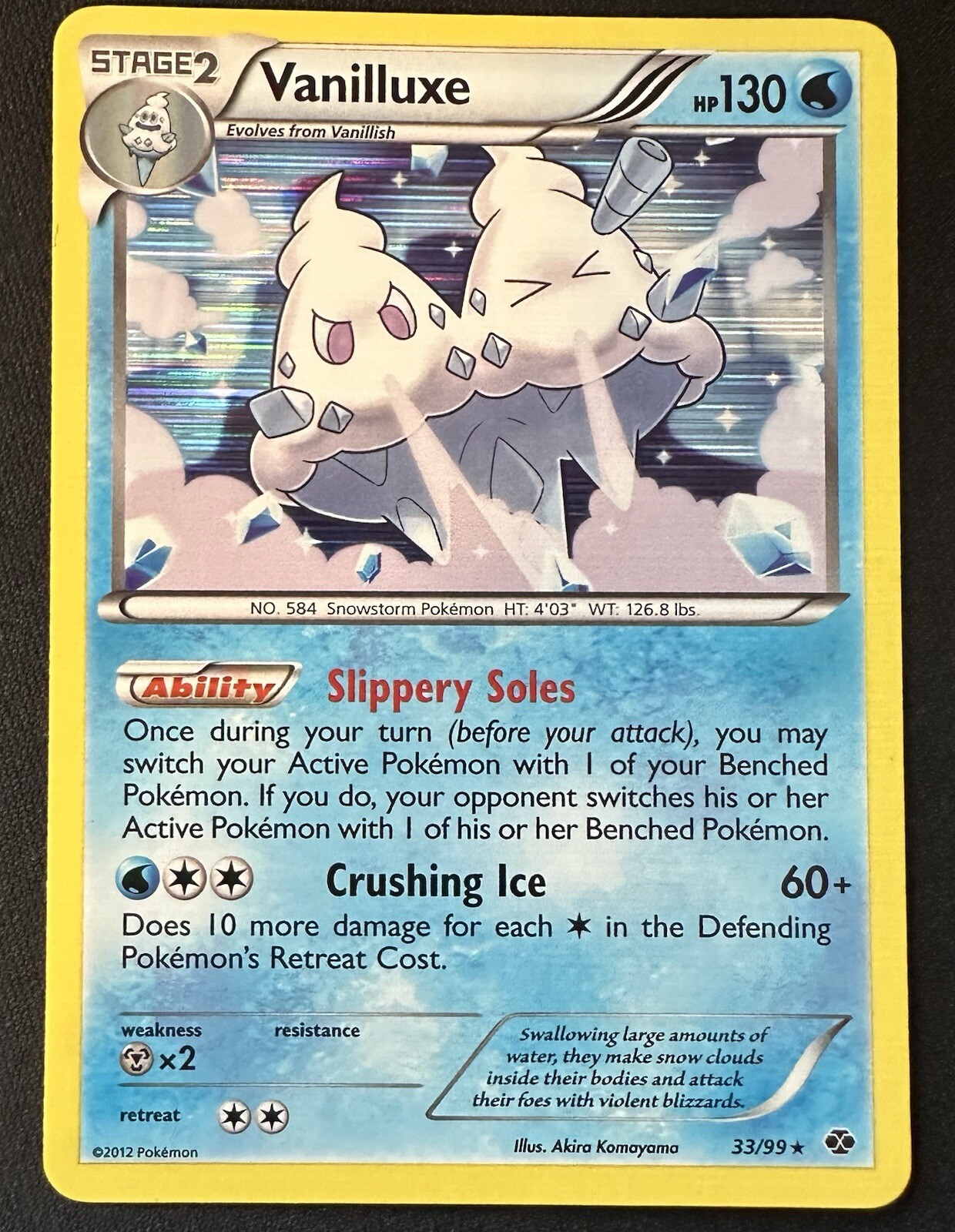 Pokémon TCG  - VANILLUXE - Next Destinies 33/99 Holo Rare - LP