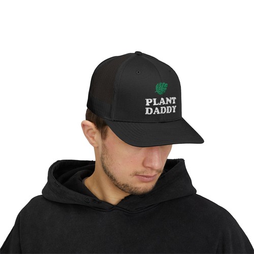 Plant Daddy Trucker Hat | Embroidered Plant Daddy Trucker Hat | Plant Daddy Hat - Picture 4 of 33
