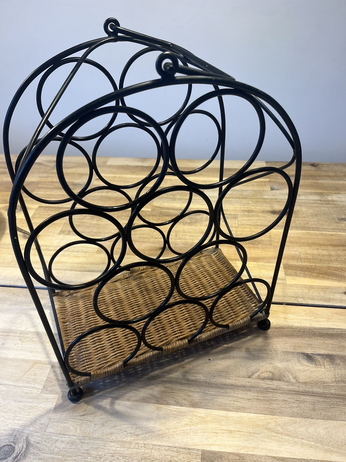Black Wire Wine Rack fits 10 Bottles eBay