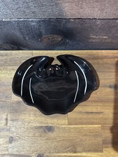 Ceramic Halloween Black Bat Candy Dish Hausenware Spooky Table Candy Dish