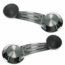 For Chevrolet Gmc Pontiac Cadillac Olds Chrome Door Window Crank Handle Pair Set