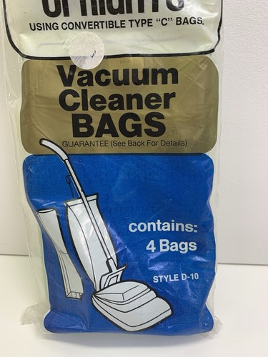 Dusto Brand Hoover Vacuum Bags for Bottom Fill Uprights Style D 10 Set Of 4 - Picture 4 of 8