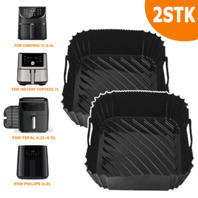 Silikonform Heißluftfritteuse Silikoneinsatz für Cosori/Ninja Air Fryer Zubehör