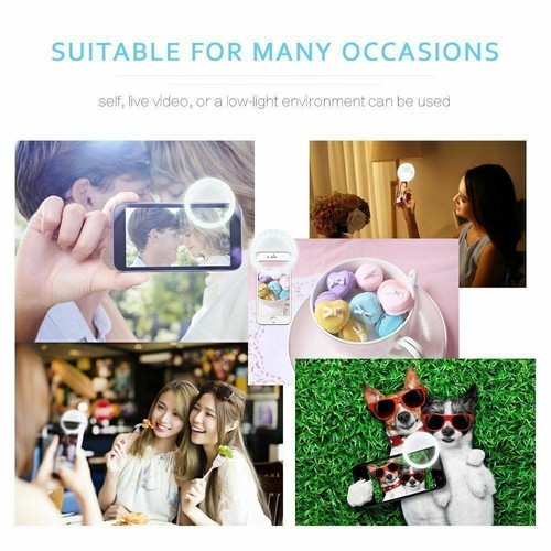 Portable Selfie LED Light Ring Fill Camera Flash For Mobile Phone Universal iPad - 第 6/12 張圖片