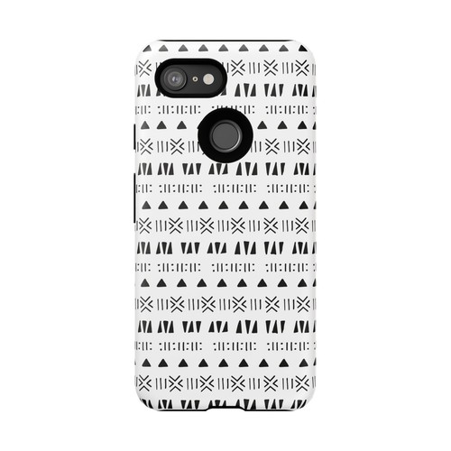 Black and White Southwestern Aztec Pattern Google Pixel Tough Cases - 第 99/131 張圖片