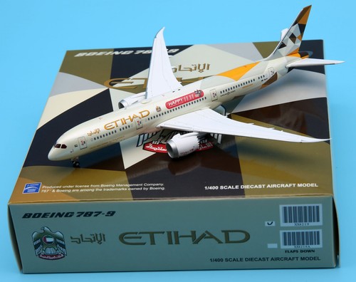 JC Wings 1:400 Etihad Airways Boeing B787-9 Diecast Flugzeug Modell A6-BLM