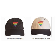 LGBTQ Pride Hat Embroidered LGBT Gay Rainbow Baseball Cap Triangle Globe Ribbon