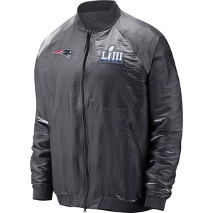 New England Patriots Nike Super Bowl Liii Media Night Bomber Jacket Ebay