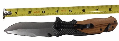 Handmade Deer on Antler Engraved 8" Blade Folding Pocket Knife Custom Design - Picture 6 of 7