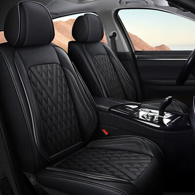 For Chevy  Colorado 2015-2024 Faux Leather 2-Seats Front Row Seat Covers Cushion