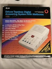 Vintage AT&T Model 1725 Deluxe Tapeless Digital Answering Machine (NOT WORKING)