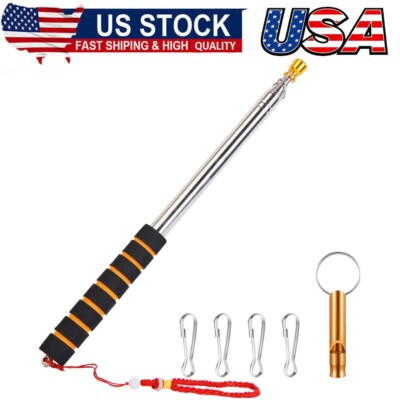 9.8ft Telescopic Flag Pole,Stainless Steel Handheld Portable Extendable Retract