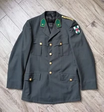 Vintage Austrian Army Uniform Formal Dress Officer Jacket Grey Military Size-M