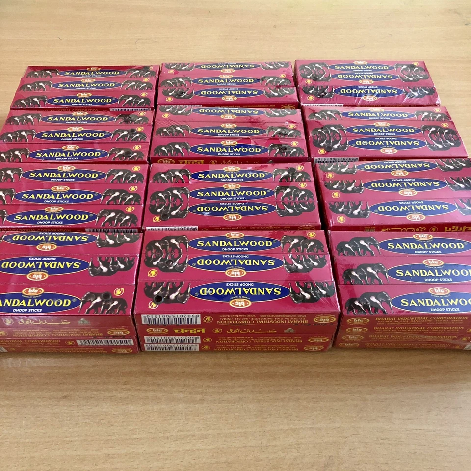 12 Dozen (144 Box) (1440 Sticks) Bic Sandalwood Dhoop Incense Sticks - Image 4 of 4