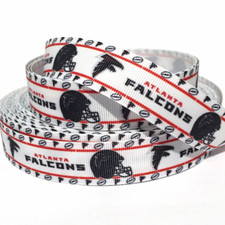 GROSGRAIN RIBBON 7/8"  1.5" Football Sports Team Printed
