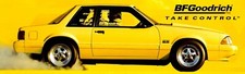 Reproduction Bf Goodrich Radial Ta Advertising Banner Ford Mustang 21x72