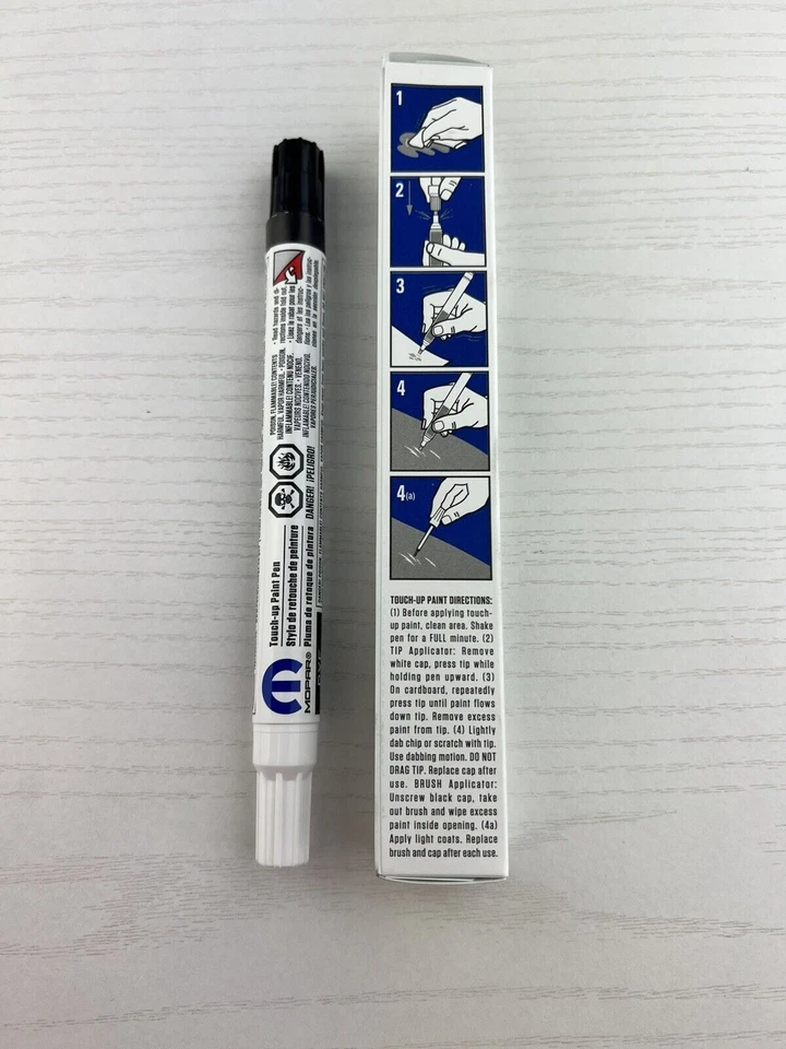 JEEP DODGE CHRYSLER PXF JET BLACK CANETA DE TINTA RETOQUE E PINCEL FABRICANTE DE EQUIPAMENTO ORIGINAL NOVO MOPAR - Imagem 2 de 4
