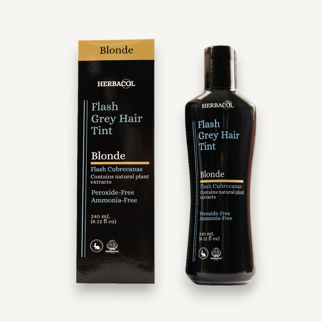 Herbacol "Flash" Gray Hair Cover, Root Touch Up, No Peroxide