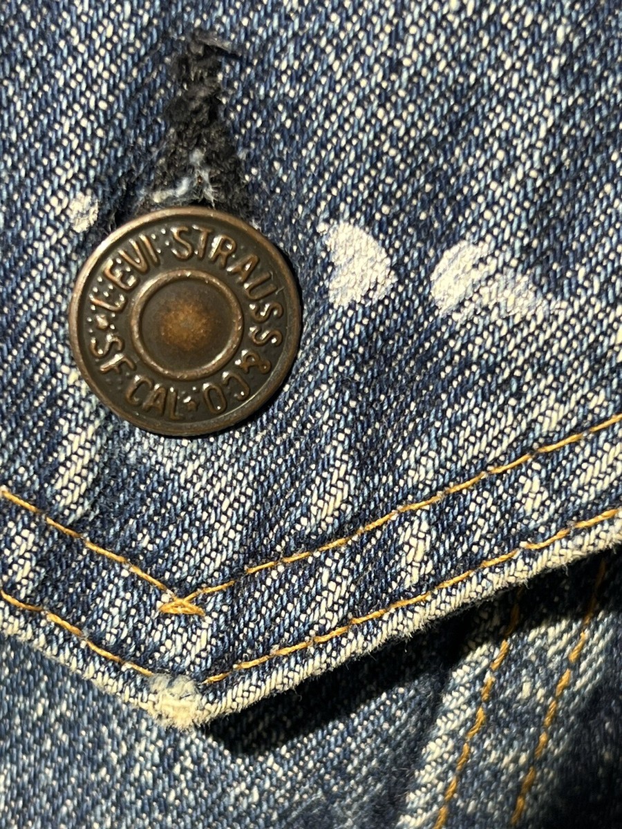 Levis Jean Jacket Mens Vintage Type III Trucker Denim WPL Levis Jean Jacket Mens Vintage Type III Trucker Denim WPL