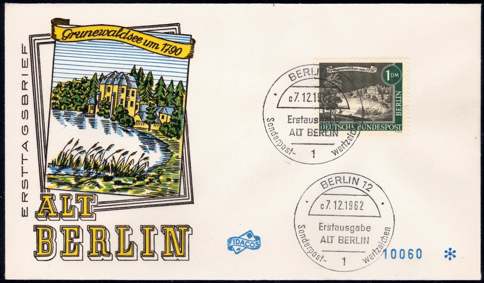 1962-63 German Occupation SC# 9N206-9N207 - 2 FDC's - Views of Old Berlin - Used - Image 2 of 2