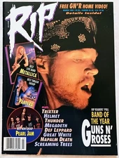 1993 RIP MAGAZINE~COVER ONLY~GUNS N ROSES AXL ROSE/PANTERA~POSTER PINUP WALL ART