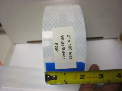  3M BRAND WHITE  Reflective EGP Conspicuity  Tape 2'' x 100 feet 