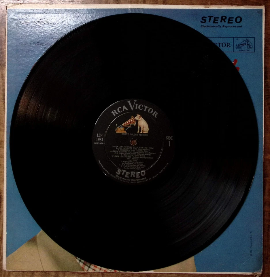 PERRY COMO COMO'S GOLDEN RECORDS RCA VICTOR RECORDS VINYL LP 198-53 - Image 3 of 4