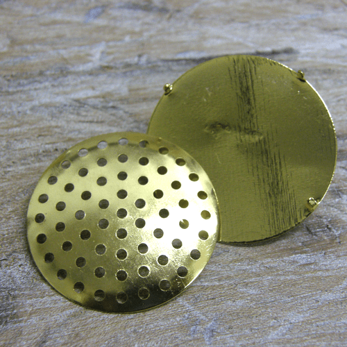 ROUND GOLD CIRCLE BROOCH BACKS & SIEVE DISCS FINDINGS 28MM 10 20 50 eBay