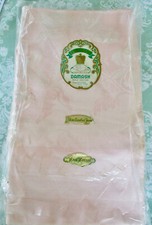 Damask Tablecloth 8 Napkins vintage nip 64x84 Pink Easter Spring