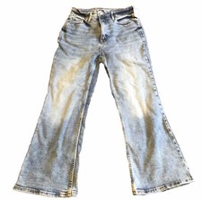 Old Navy Jeans Womens 6 High Rise Flare Stretch Denim Womens 26x25 Light Wash